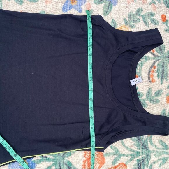 Akris Punto Black Cotton Tank Top Knit Size 6 Minimalist - Picture 7 of 9